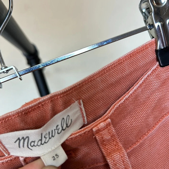 Madewell Slim Emmett‎ Wide-Leg Crop Pants in Sweet Dahlia Size 25 - Picture 5 of 12